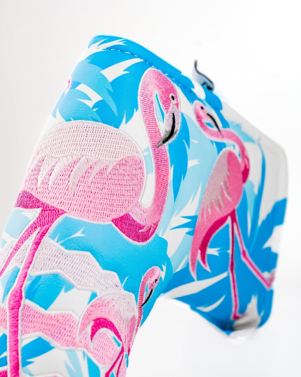 Flamingo Flock - Blade Putter Cover - Black Girl Golf