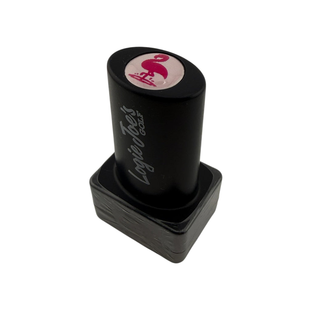 Flamingo Golf Ball Stamp | Quick - Dry Ink Stamper | Easy Ball Identification | Fun Golf Gift - Black Girl Golf