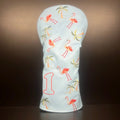 Flamingo Palm Tree Headcover - Black Girl Golf