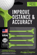 FlightPath Green Golf Tees Pack of 4 - Black Girl Golf