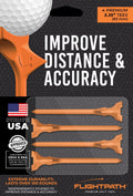 FlightPath Orange Golf Tees Pack of 4 - Black Girl Golf