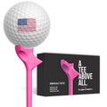 FlightPath Pink Golf Tees Pack of 8 - Black Girl Golf