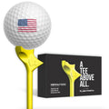 FlightPath Yellow Golf Tees Pack of 8 - Black Girl Golf