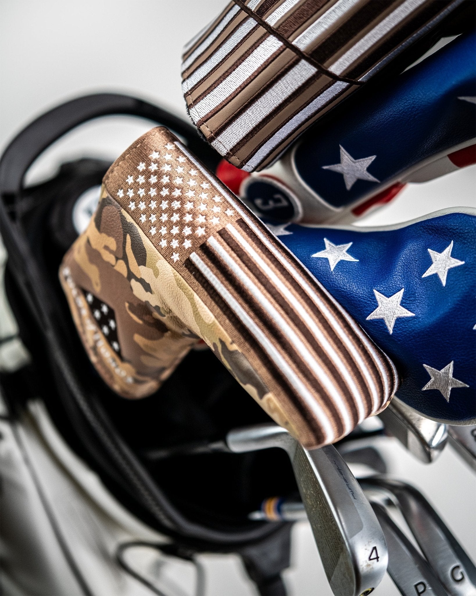 Folds of Honor 2.0 - Blade Putter Cover - Black Girl Golf