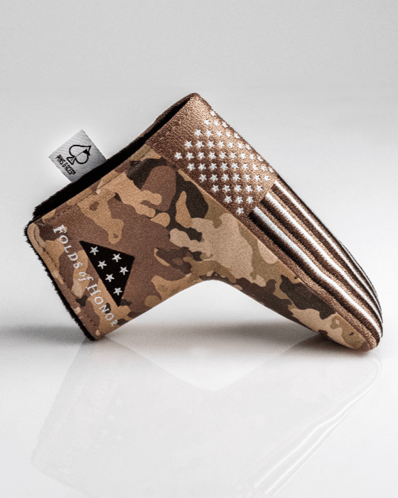 Folds of Honor 2.0 - Blade Putter Cover - Black Girl Golf
