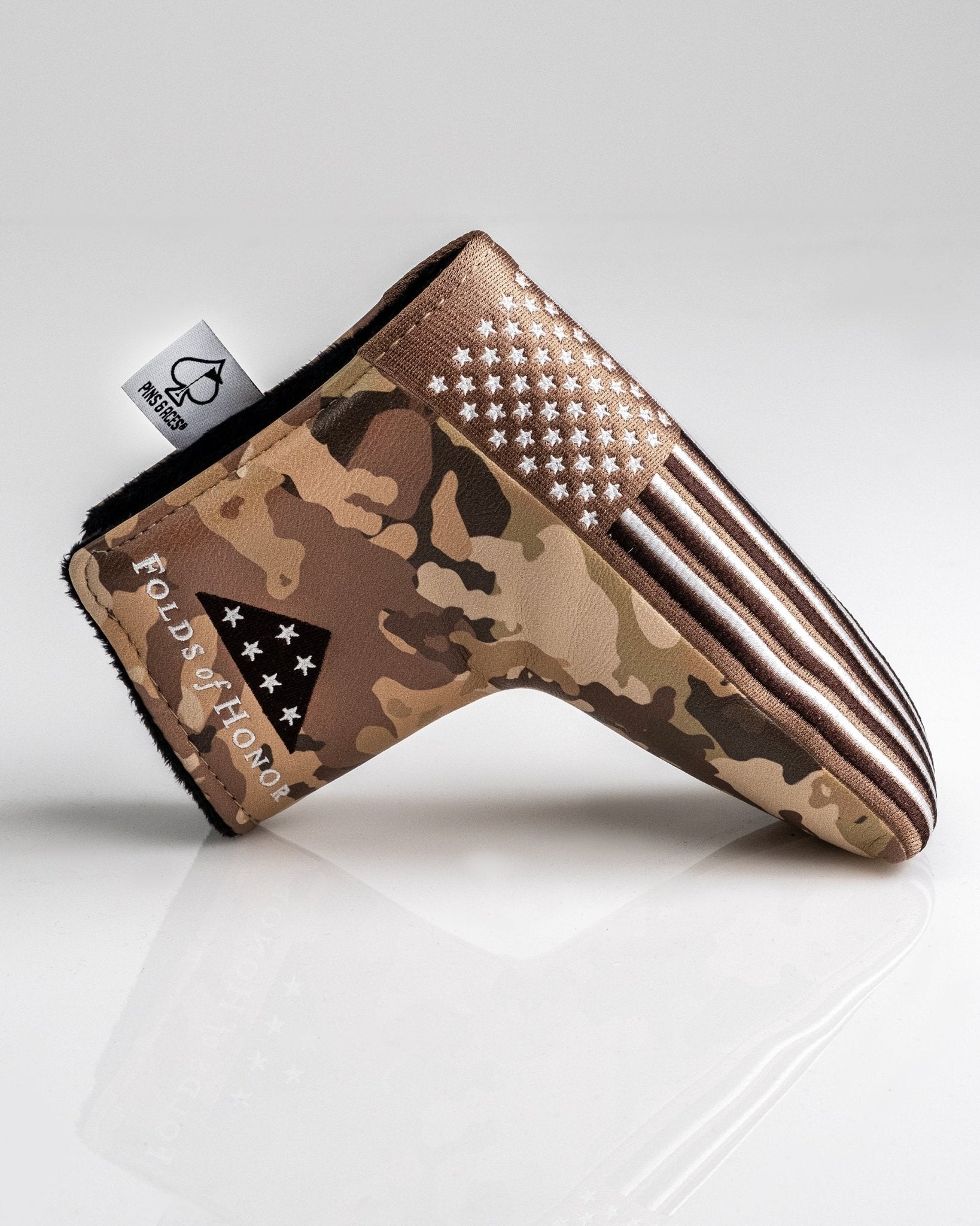 Folds of Honor 2.0 - Blade Putter Cover - Black Girl Golf