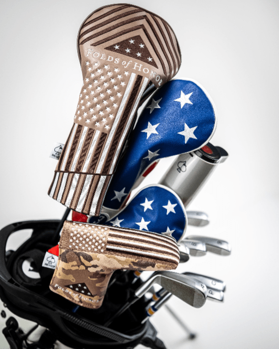 Folds of Honor 2.0 - Blade Putter Cover - Black Girl Golf