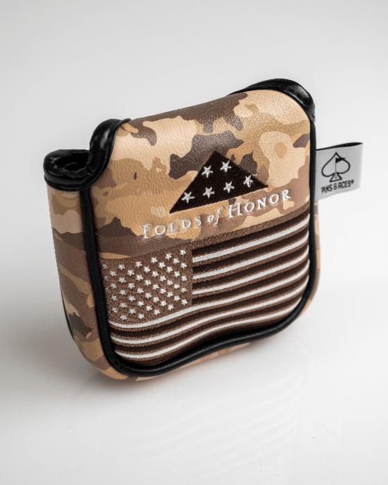 Folds of Honor 2.0 - Mallet Putter Cover - Black Girl Golf