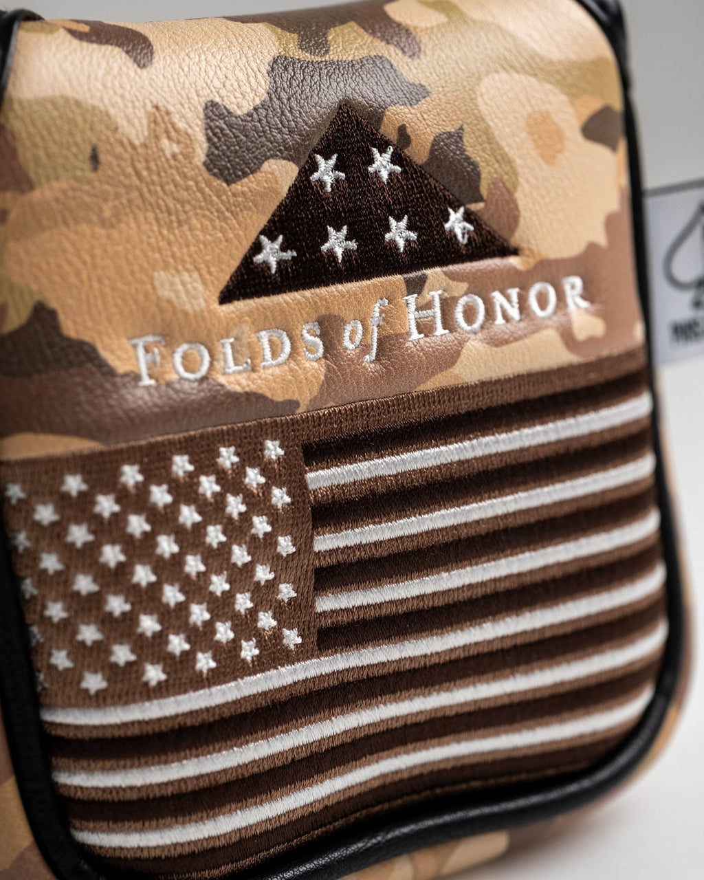 Folds of Honor 2.0 - Mallet Putter Cover - Black Girl Golf