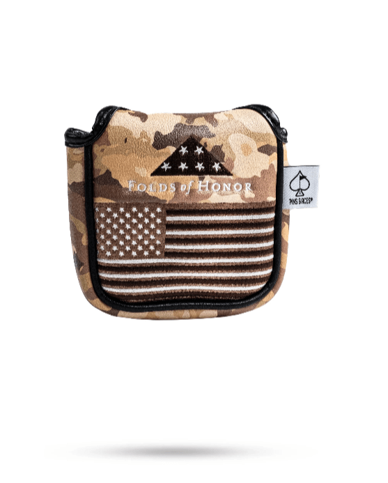 Folds of Honor 2.0 - Mallet Putter Cover - Black Girl Golf