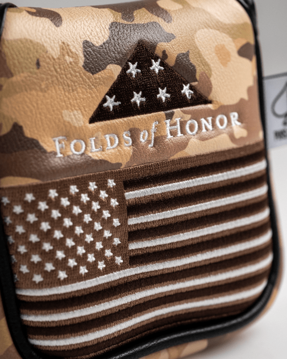 Folds of Honor 2.0 - Mallet Putter Cover - Black Girl Golf