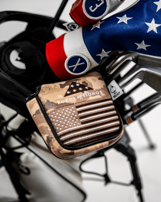 Folds of Honor 2.0 - Mallet Putter Cover - Black Girl Golf