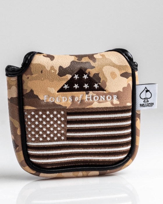 Folds of Honor 2.0 - Mallet Putter Cover - Black Girl Golf