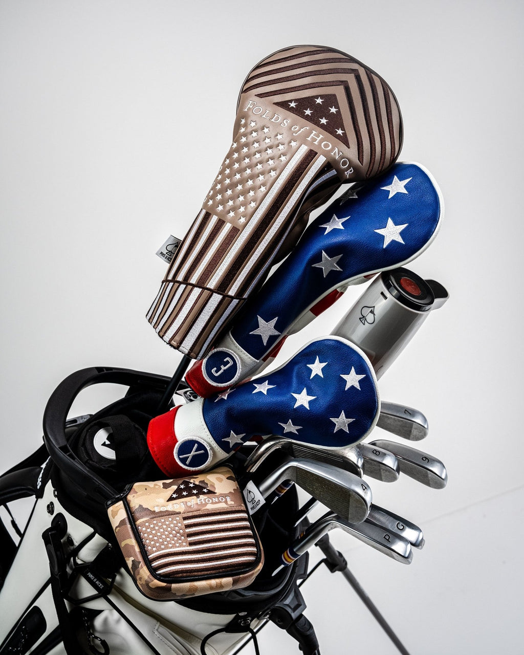 Folds of Honor 2.0 - Mallet Putter Cover - Black Girl Golf
