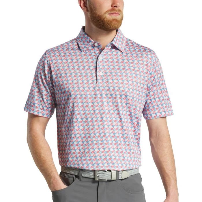 FootJoy Fireworks Lisle Golf Polo - Black Girl Golf
