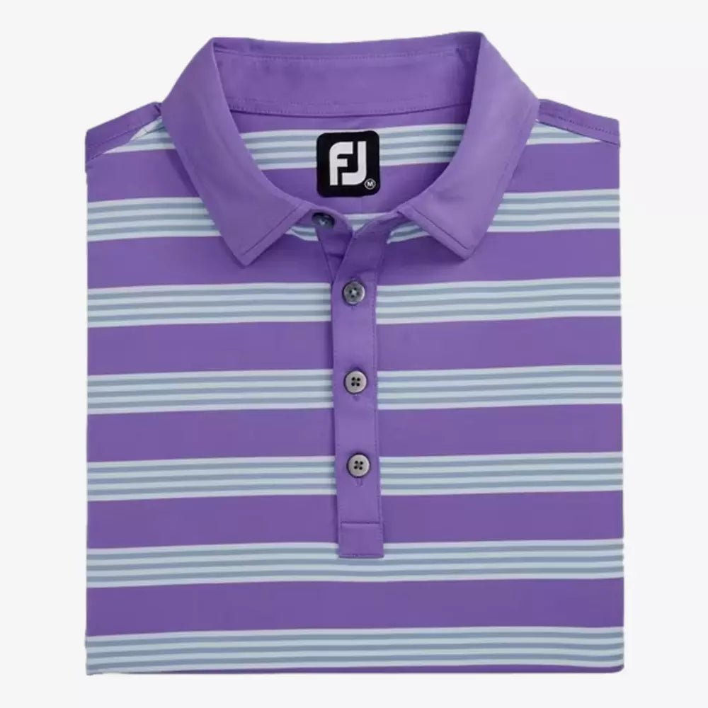 FootJoy Multi Pinstripe Lisle Polo - Black Girl Golf