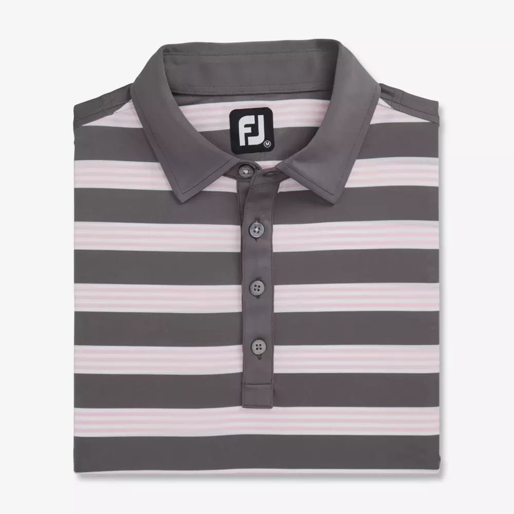 FootJoy Multi Pinstripe Lisle Polo - Black Girl Golf
