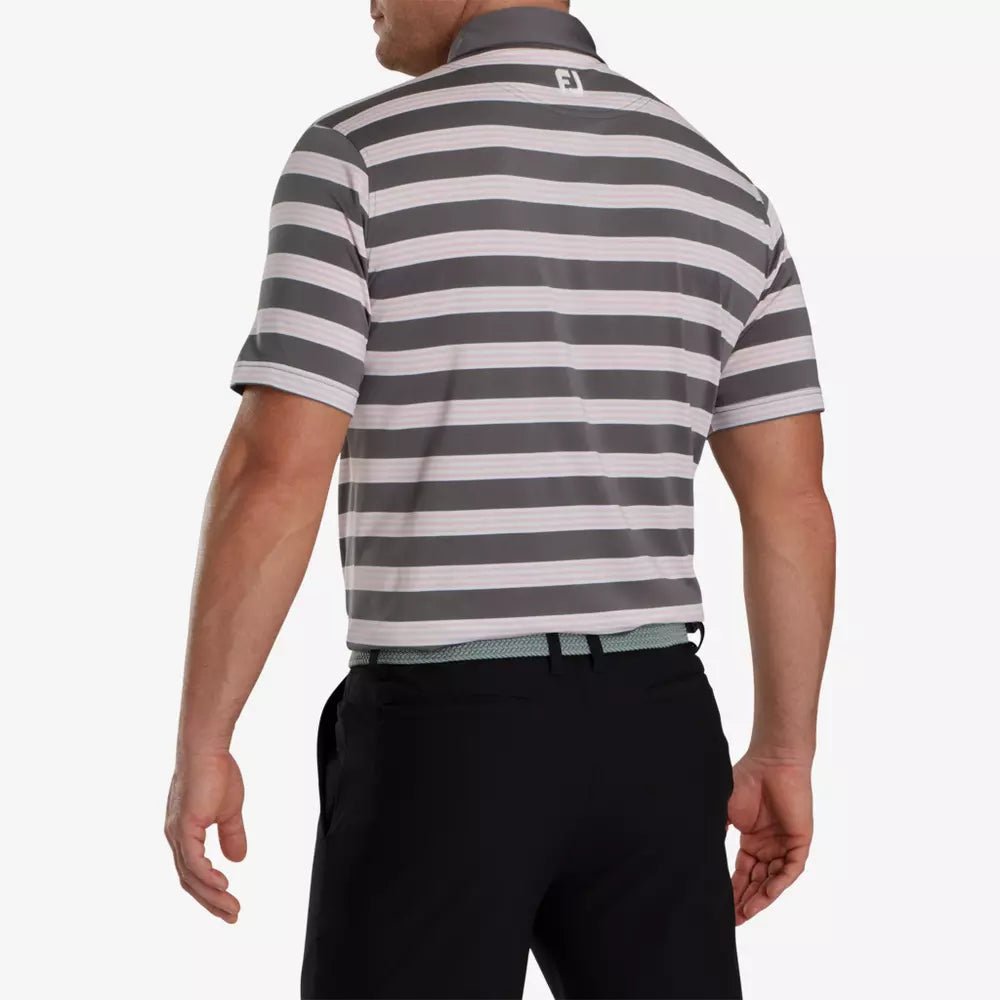 FootJoy Multi Pinstripe Lisle Polo - Black Girl Golf