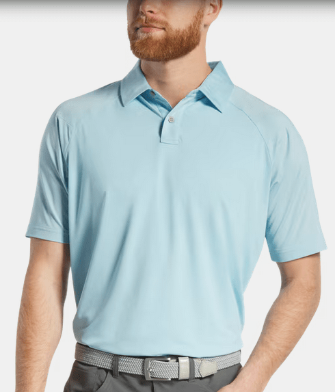 FootJoy Texture Mix Solid Golf Polo - Black Girl Golf