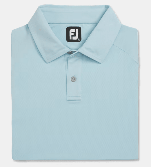 FootJoy Texture Mix Solid Golf Polo - Black Girl Golf