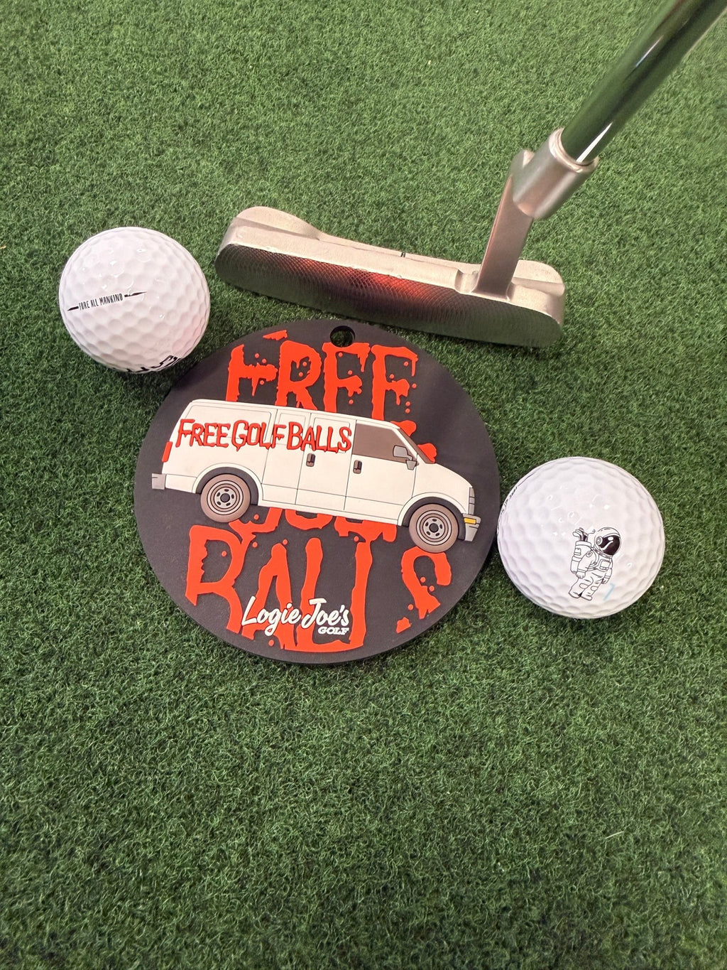 Free Golf Balls Van Golf Putting Disc | Indoor Practice Marker | Portable Golf Training Aid - Black Girl Golf
