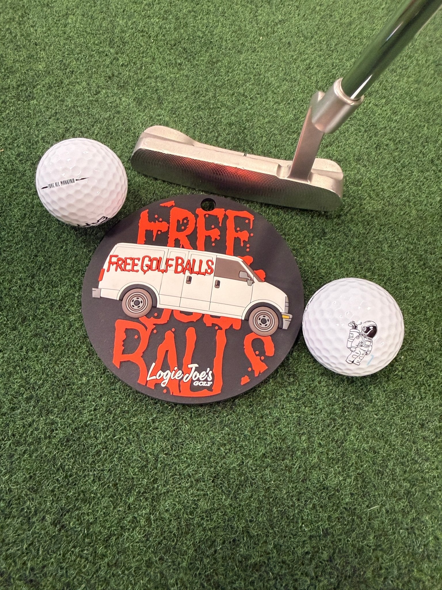 Free Golf Balls Van Golf Putting Disc | Indoor Practice Marker | Portable Golf Training Aid - Black Girl Golf