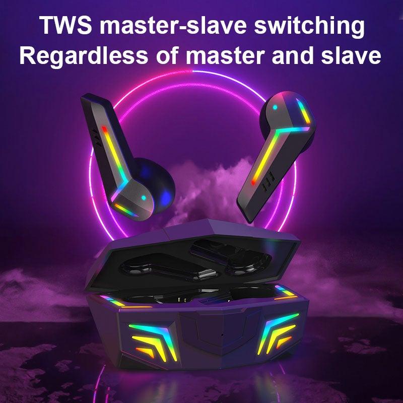 Gaming Headsets Wireless Earphones Low Latency Bluetooth Headphone Sports Noise Cancelling Earbuds With Mic Sports Headphones Wireless Bluetooth Headphones With Microphone 5H Playtime Wireless Running Earbuds - Black Girl Golf