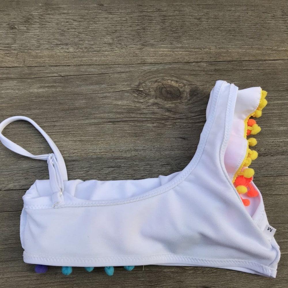 Girls Split Swimsuits Cute Shoulder Swimsuit Toddler Baby Girls 2 Piece Swimsuit Kids Bathing Beach Sun Suit Children Swimwear Bikini Set Girl Swimming Clothes Kids Bathing Suit Beachwear For Summer - Black Girl Golf