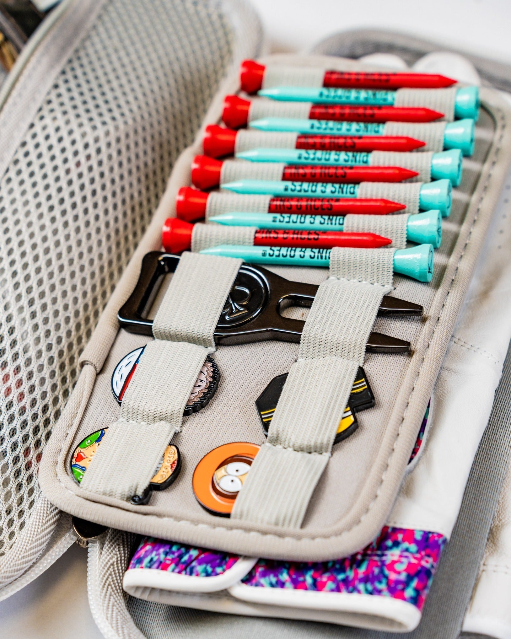 Glove & Accessory Caddie - Gray - Black Girl Golf