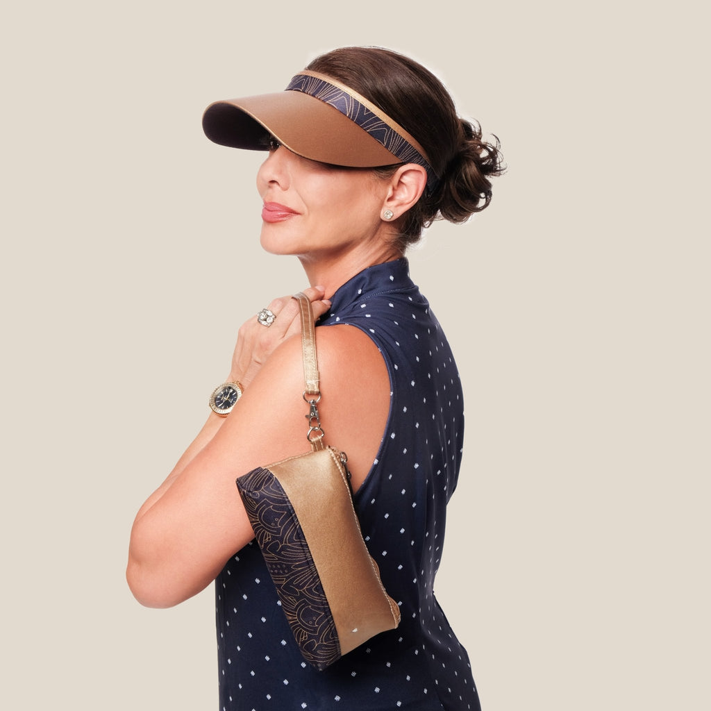 Golden Era Visor - Black Girl Golf