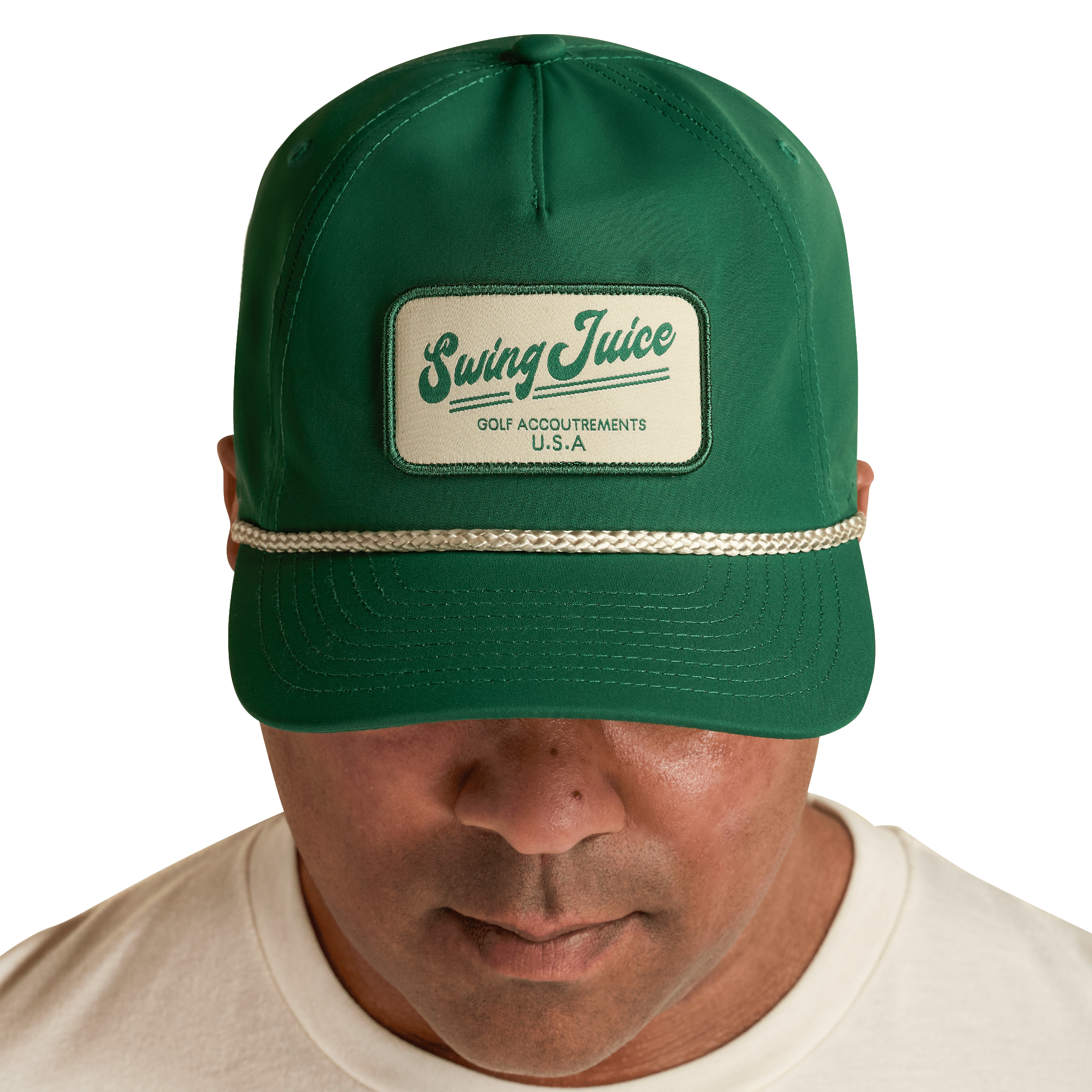 Golf Accoutrements Unisex Rope Hat Forest O/S - Black Girl Golf