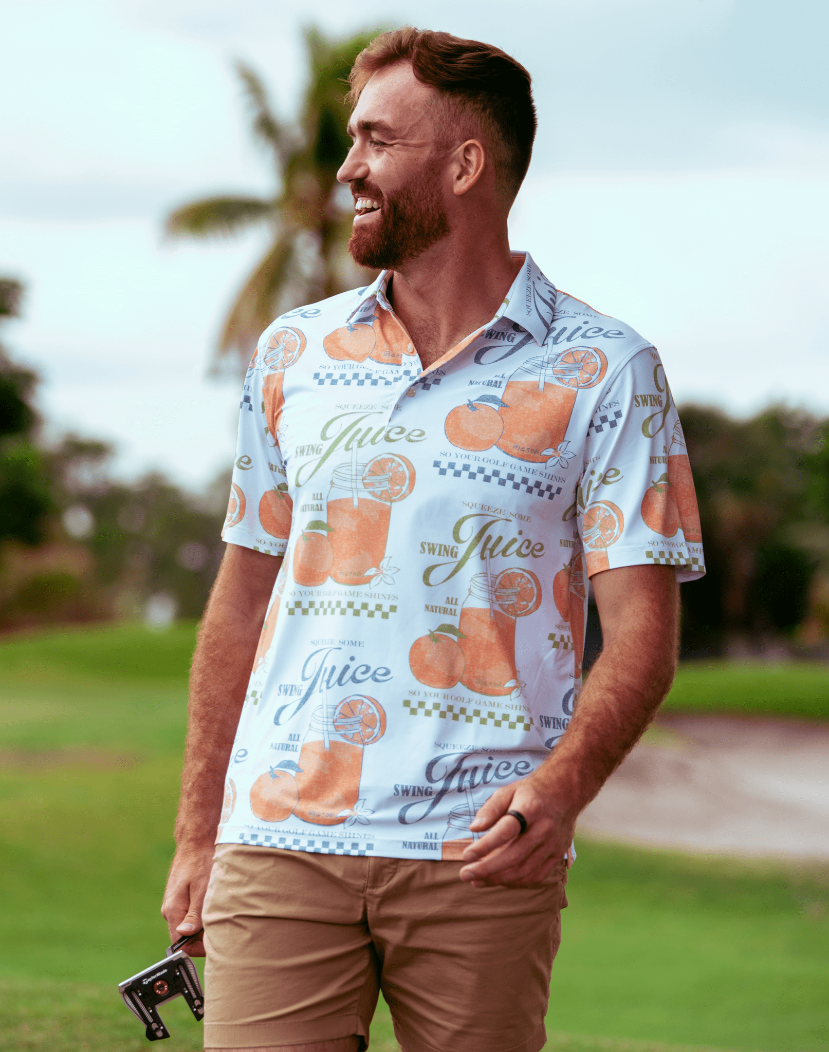 Golf All Natural Men's Polo - Black Girl Golf