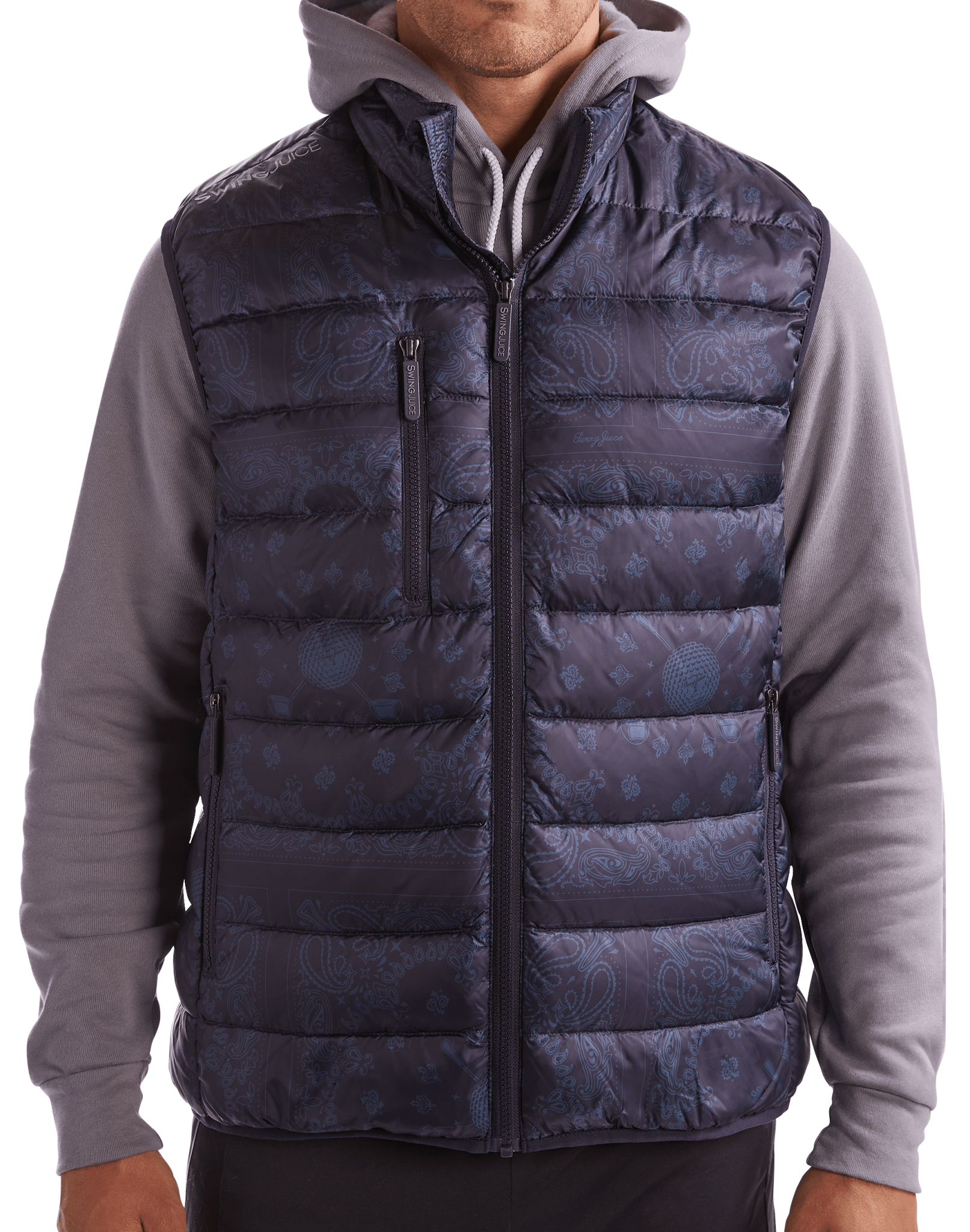Golf Bandana Unisex Packable Puffer Vest - Black Girl Golf
