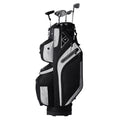Golf Cart Bag with 14 Way Organizer Divider Top, 36' 13 Pockets Premium Cart Bag, Durable Golf Bags with Handles & Dust Cover & Detachable Straps for Men & Women, Black Color-Block - Black Girl Golf