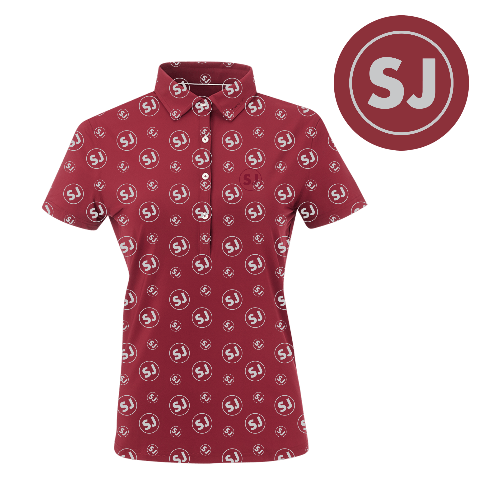 Golf Circle SJ Women's Polo - Final Sale - Black Girl Golf