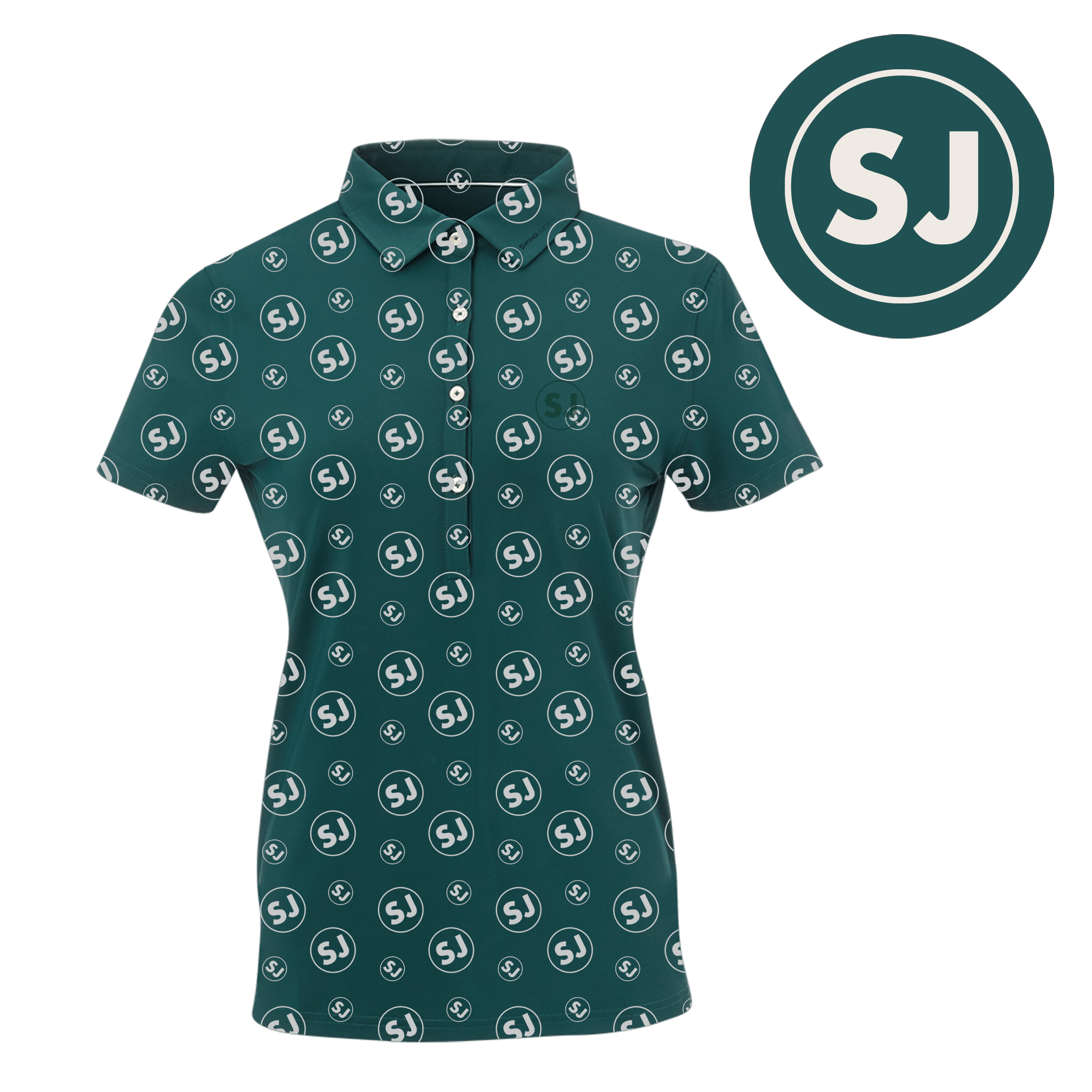 Golf Circle SJ Women's Polo - Final Sale - Black Girl Golf