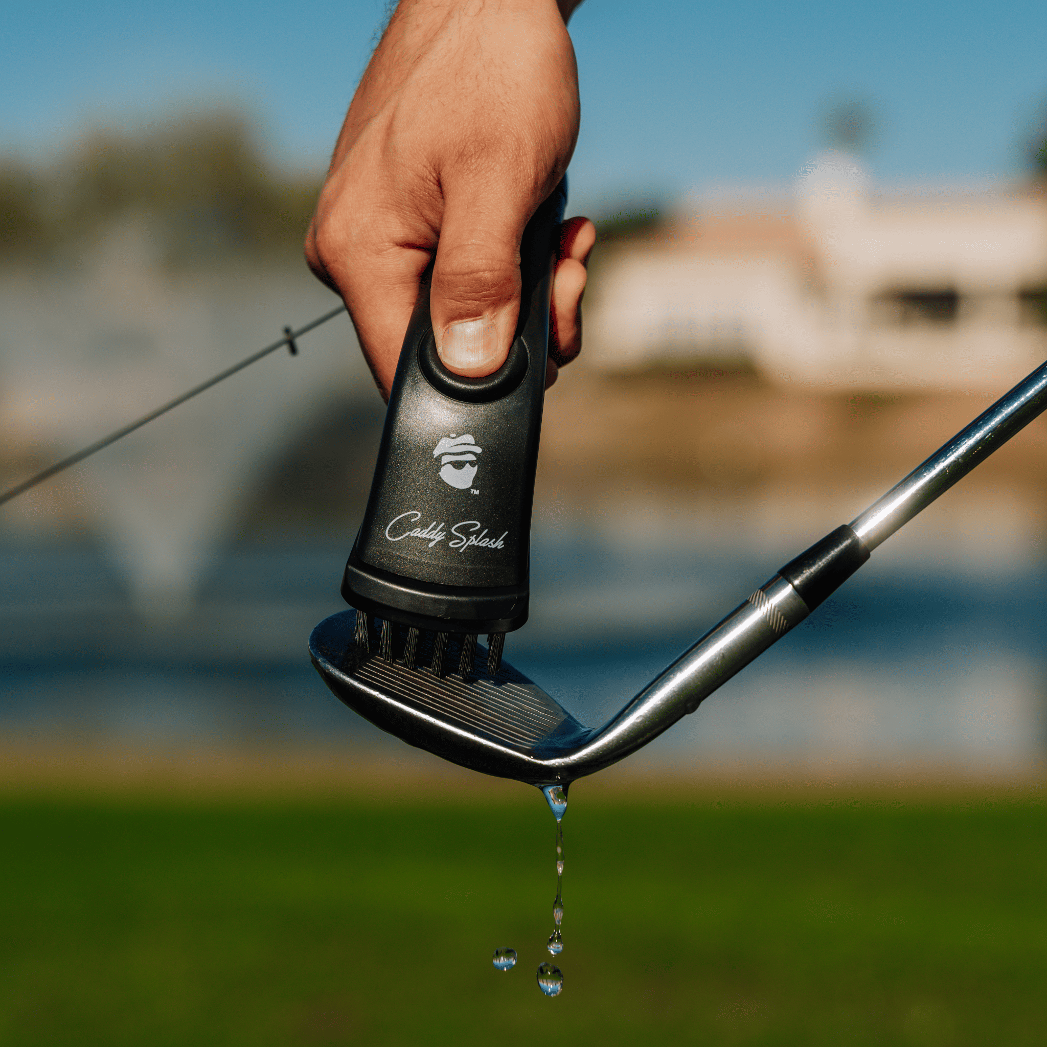 Golf Club Water Brush Pro Cleaner - Black - Black Girl Golf