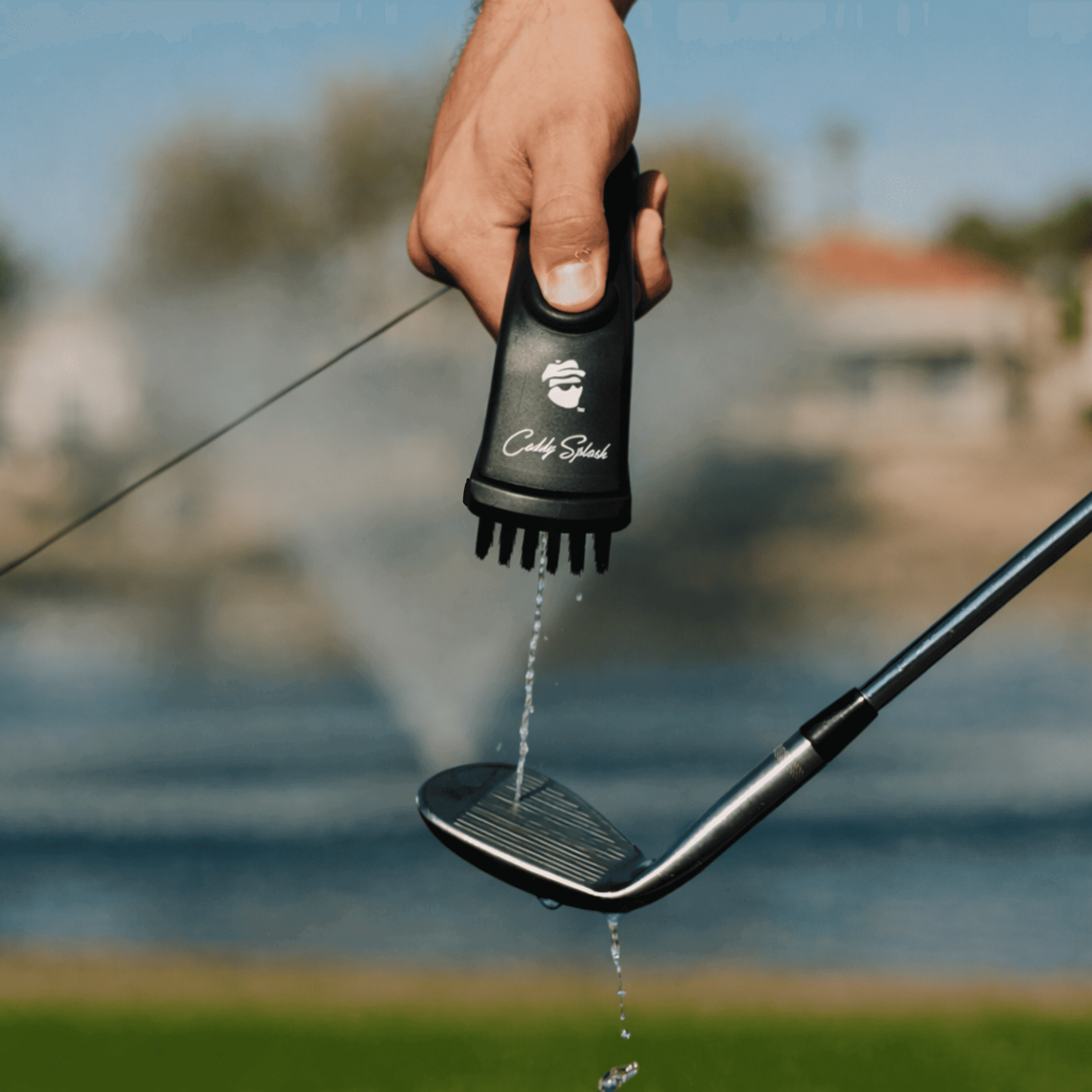 Golf Club Water Brush Pro Cleaner - Black - Black Girl Golf