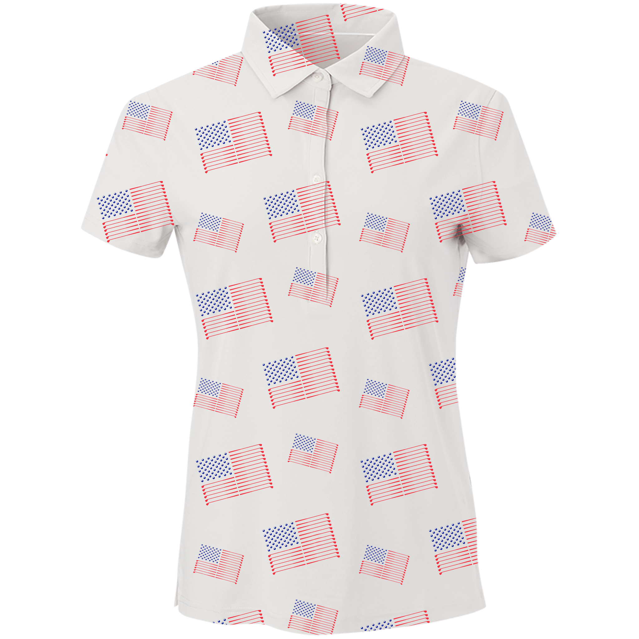 Golf Flag Women's Polo - Black Girl Golf