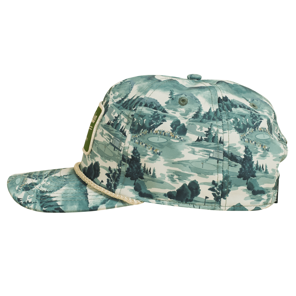 Golf Georgia Landscape Unisex Rope Hat Green O/S - Black Girl Golf