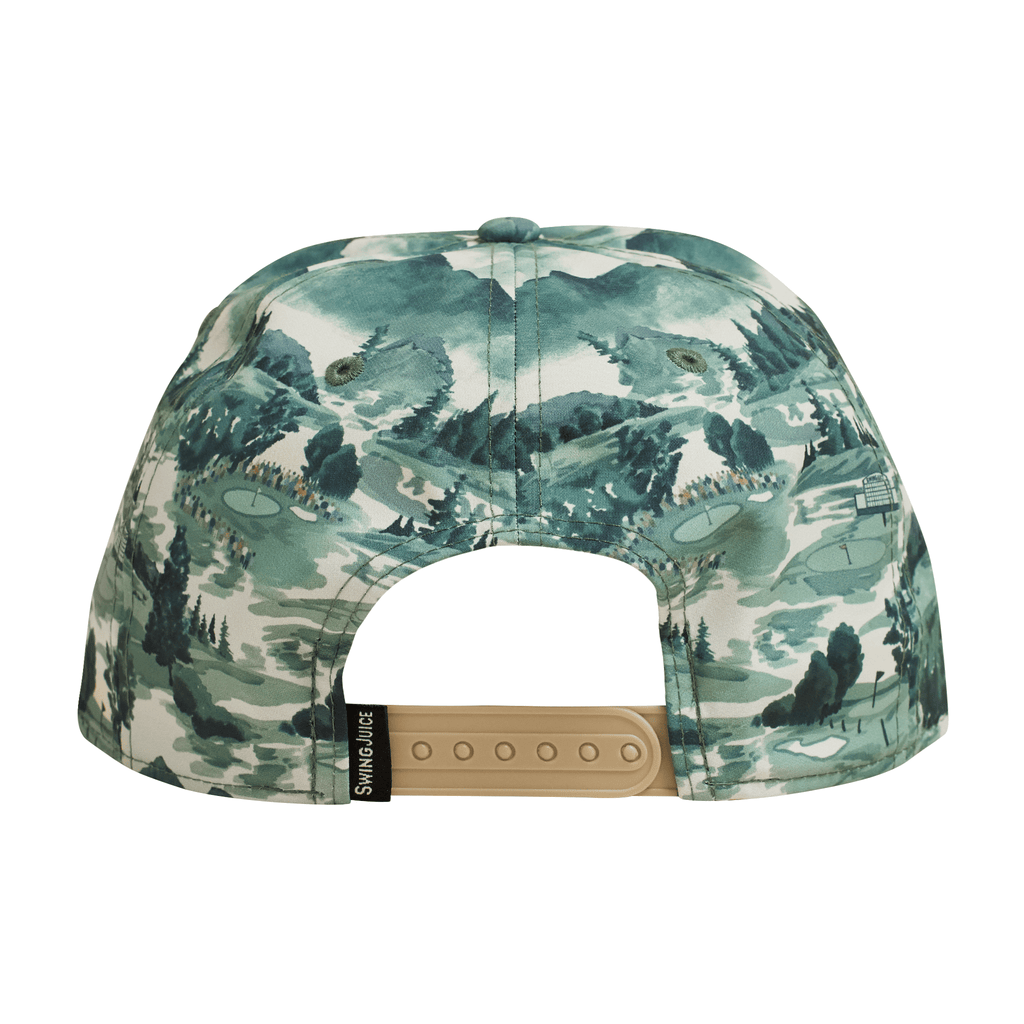 Golf Georgia Landscape Unisex Rope Hat Green O/S - Black Girl Golf