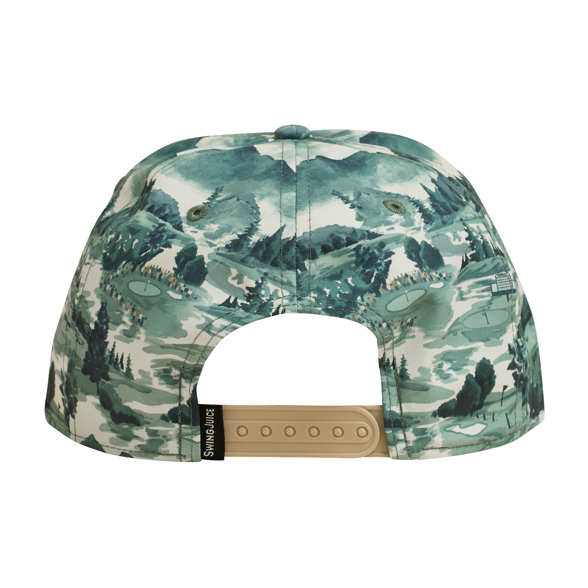 Golf Georgia Landscape Unisex Rope Hat Green O/S - Black Girl Golf