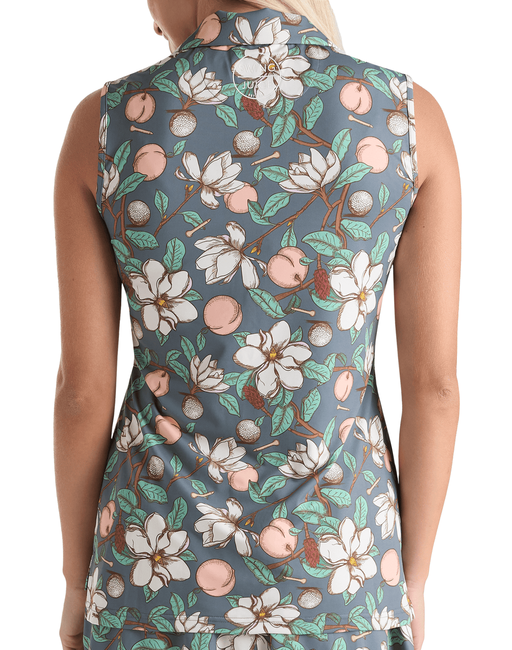 Golf Georgia On My Mind Women's Sleeveless Polo - Black Girl Golf