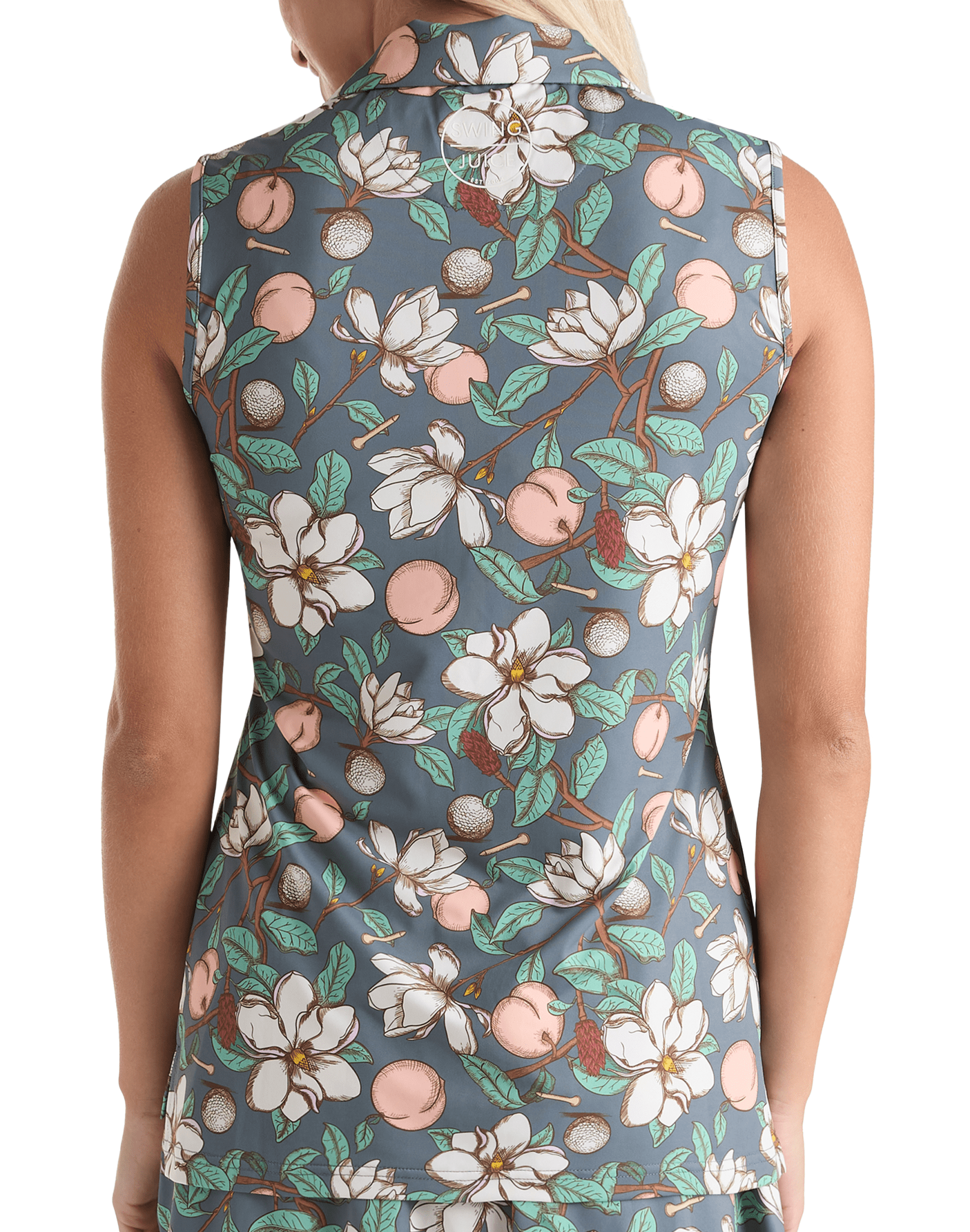 Golf Georgia On My Mind Women's Sleeveless Polo - Black Girl Golf