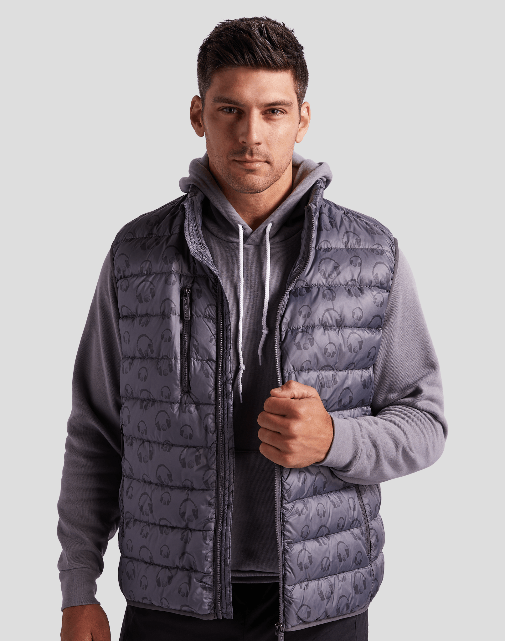 Golf & Hip Hop Unisex Packable Puffer Vest - Black Girl Golf