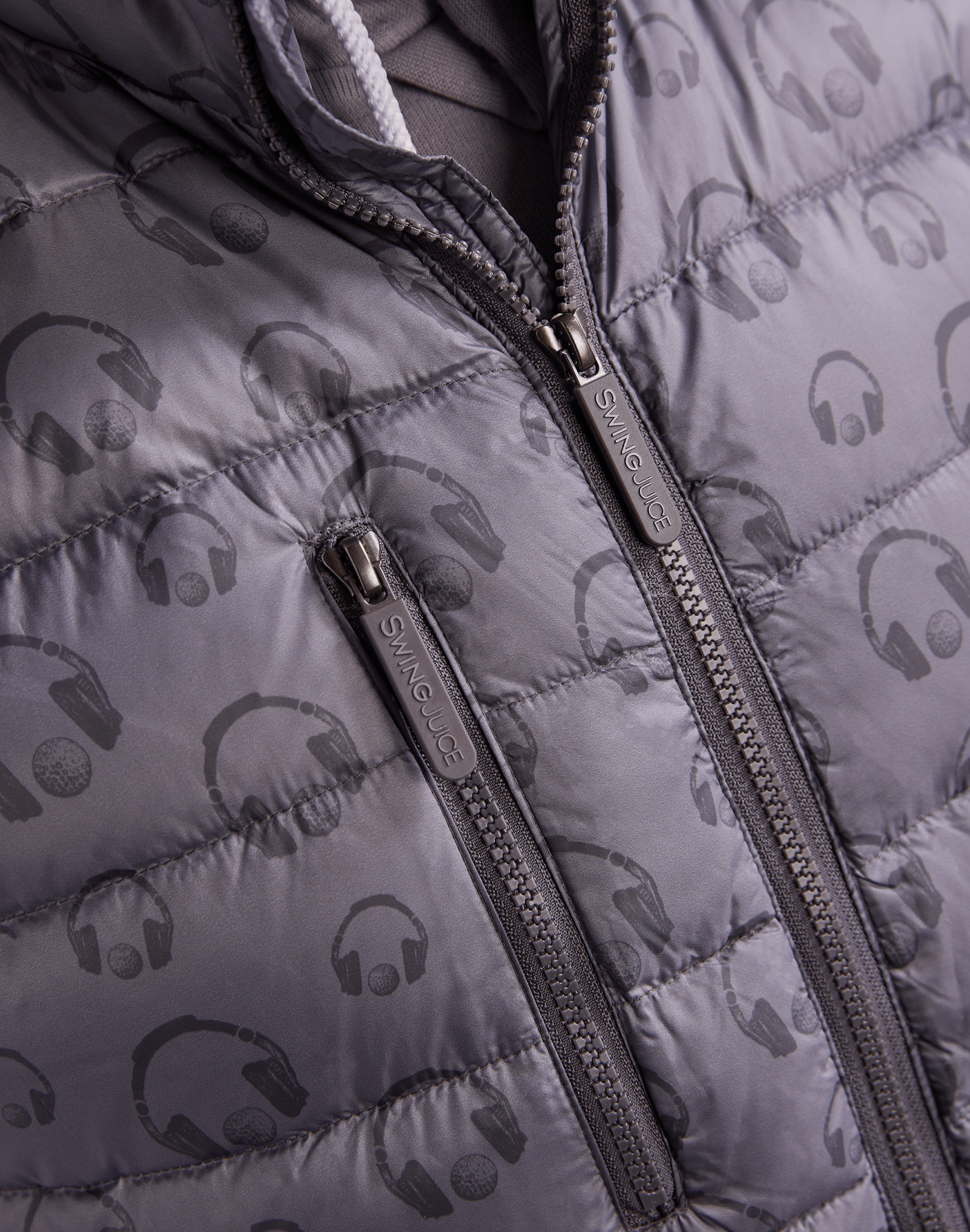Golf & Hip Hop Unisex Packable Puffer Vest - Black Girl Golf