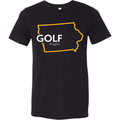 Golf Iowa Unisex T-Shirt - Black Girl Golf
