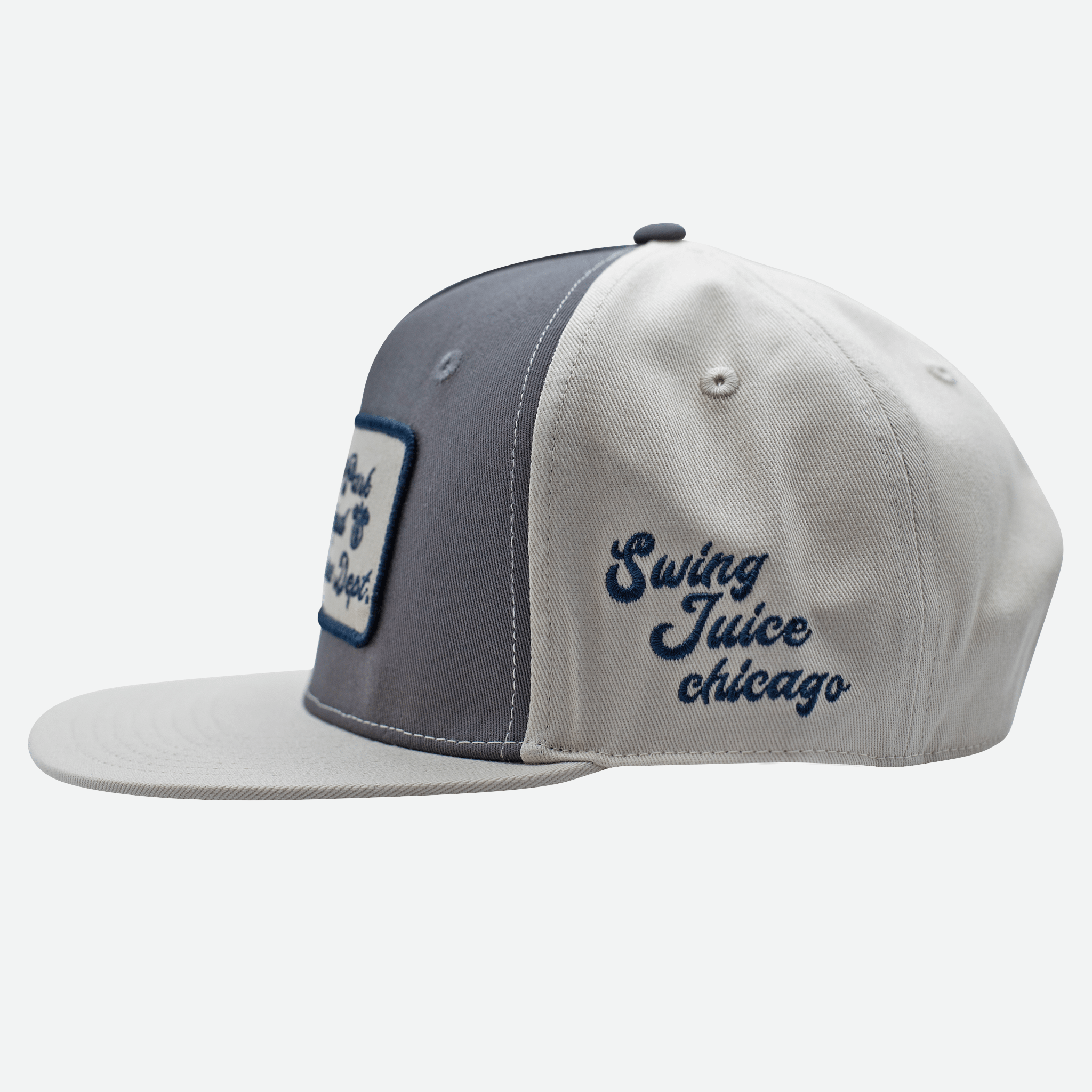 Golf Lincoln Park Muni Unisex Snapback Hat Charcoal/Khaki O/S - Final Sale - Black Girl Golf