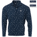 Golf Memphis Geometric Men's Quarter Zip - Black Girl Golf