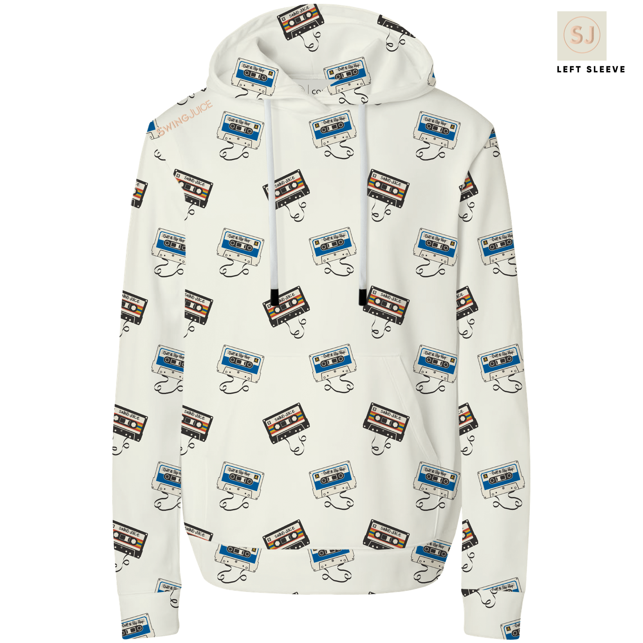 Golf Mixtape Toss Men's Performance Hoodie - Black Girl Golf